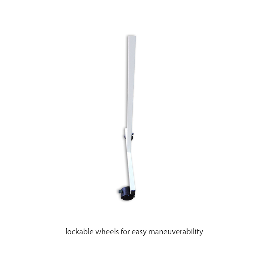 PORCELAIN WHITEBOARD + PIVOTING MOBILE STAND | Double Sided image 3